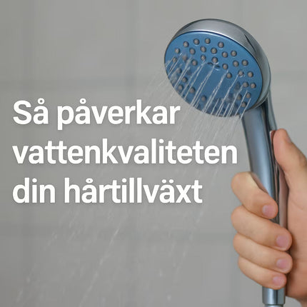 Hur dåligt vatten påverkar håret – och vad ett duschfilter gör