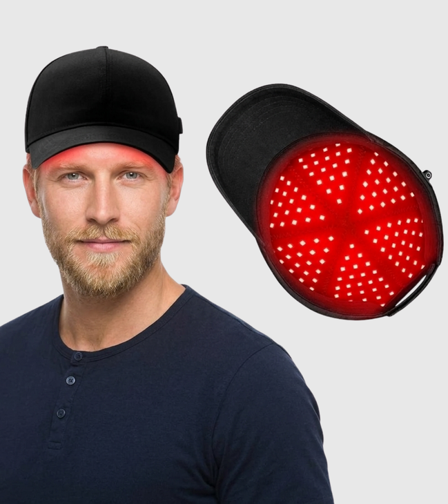Rödljusterapi keps för hårtillväxt med 176 Led-ljus