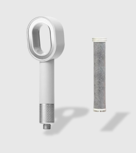 Duschmunstycke med Filter – Mot Grönt, Torrt & Skadat Hår