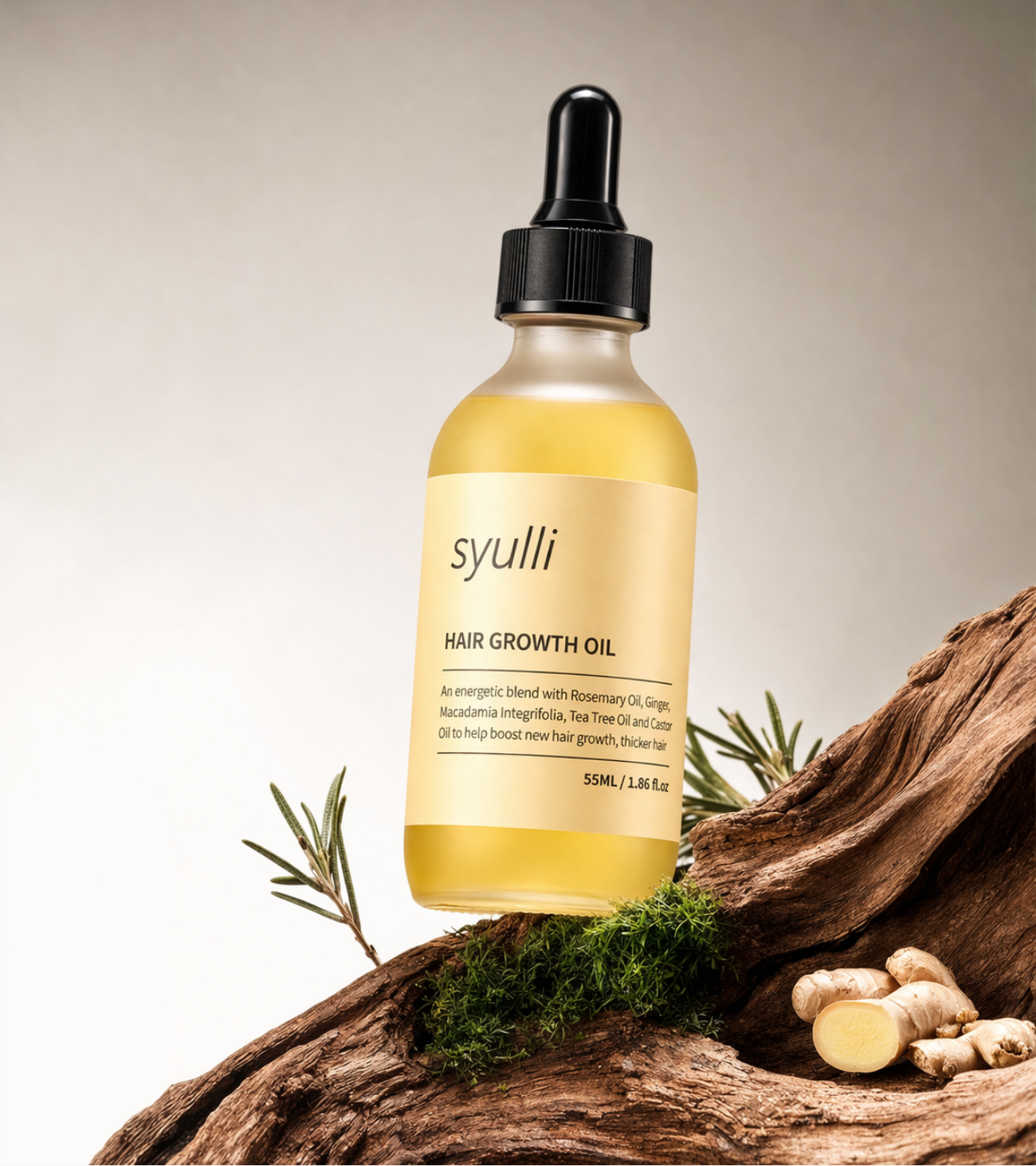 Rosmarin & Ricinolja Hårserum – Naturligt Serum för Hårväxt